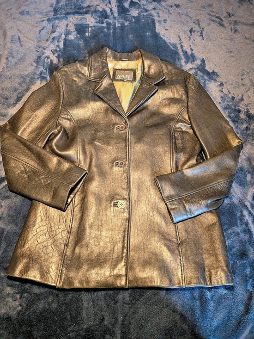 Adler Collection Leather Jacket in Brown